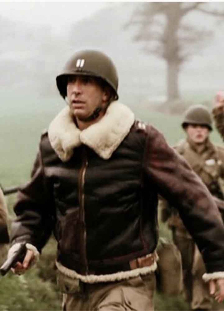 BAND OF BROTHERS (HERBERT M. SOBEL) DAVID SCHWIMMER LEATHER JACKET 